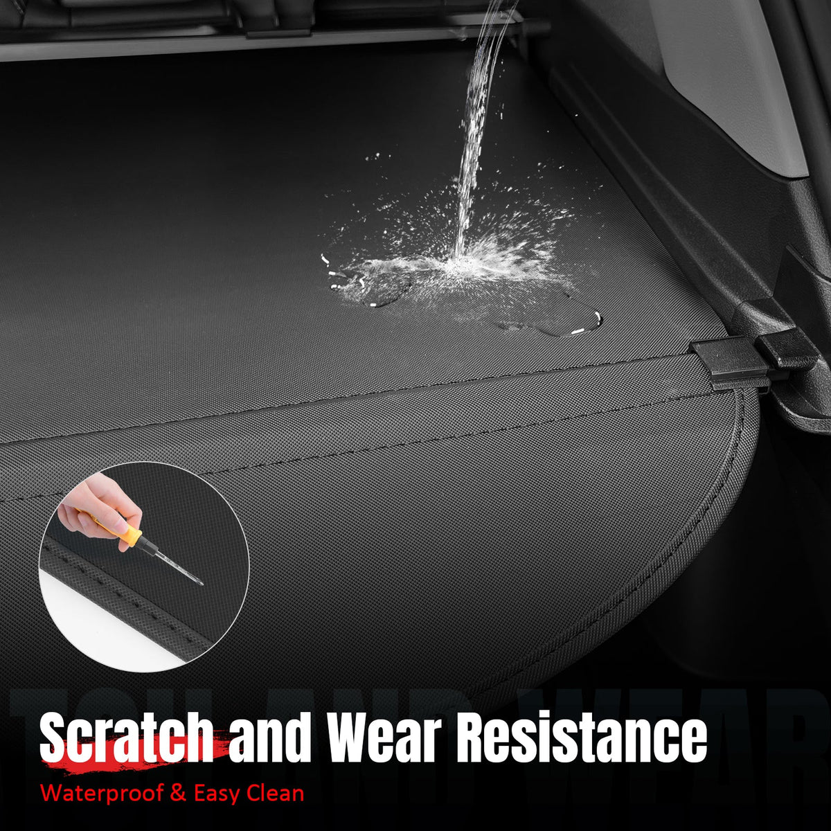 Rear Cargo Cover for Toyota RAV4 2026 Retractable Rear Trunk Shade Canvas