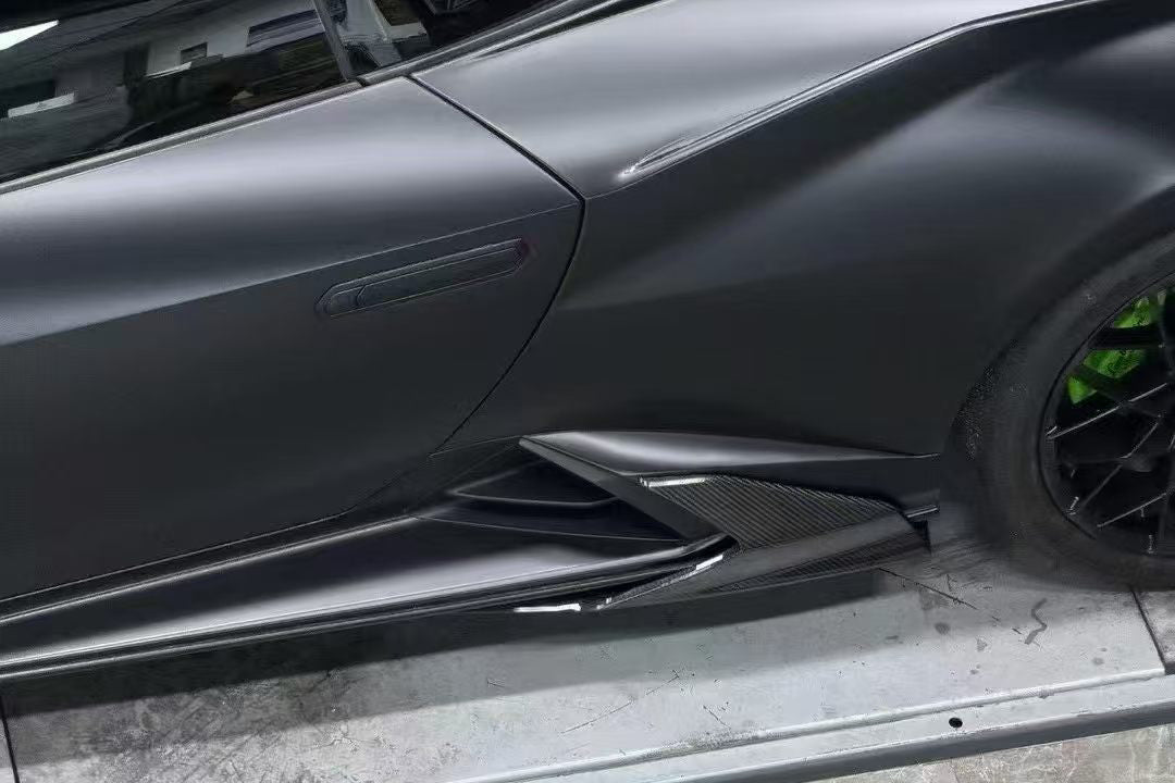 2021-2024 Lamborghini Huracan Autoclave Carbon Fiber Side Skirt Canard Carbonado (VX) Fits: STO