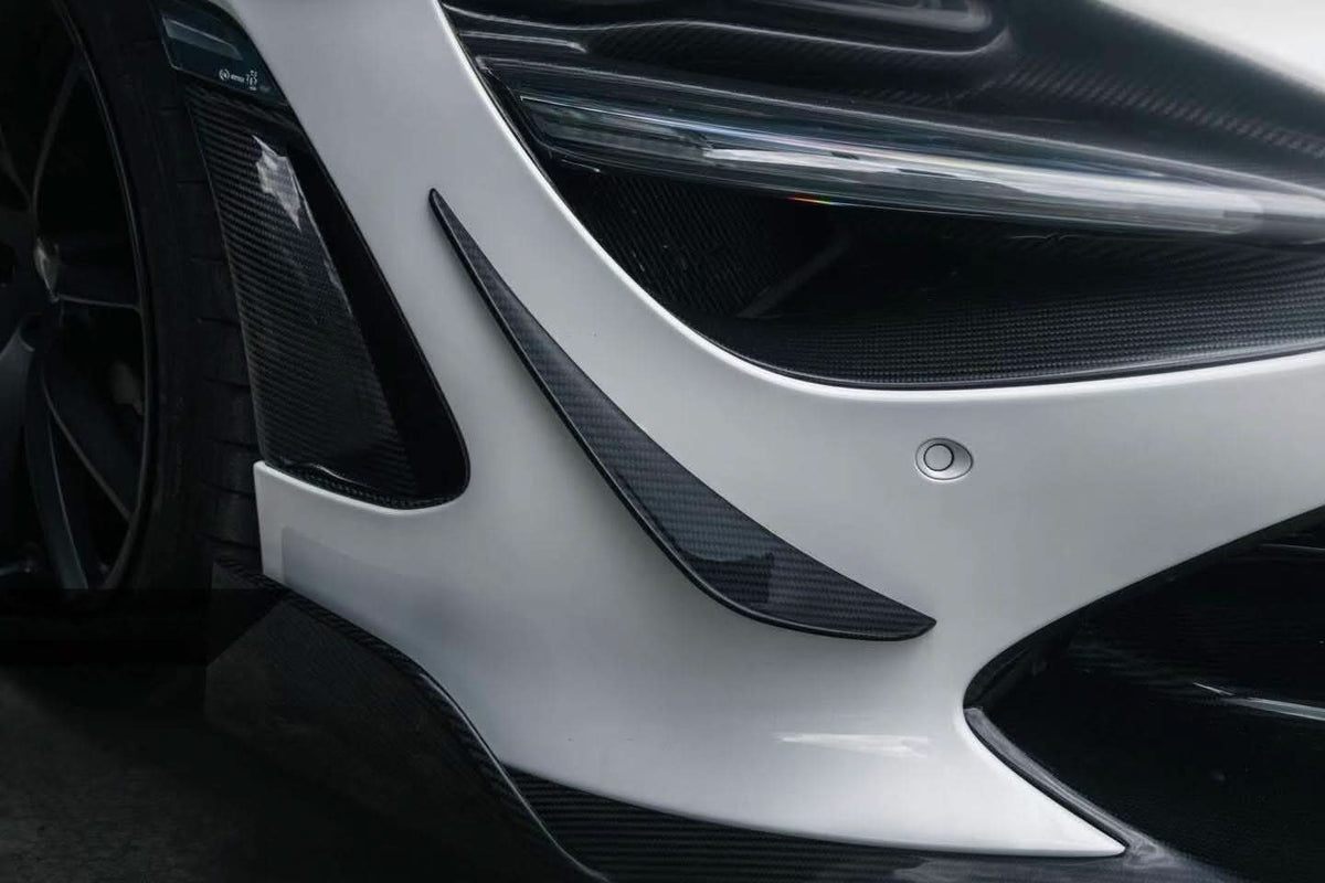 2017-2022 McLaren Autoclave Carbon Front Bumper Canards Carbonado (RT) Fits: 720S Spider, 720S Coupe