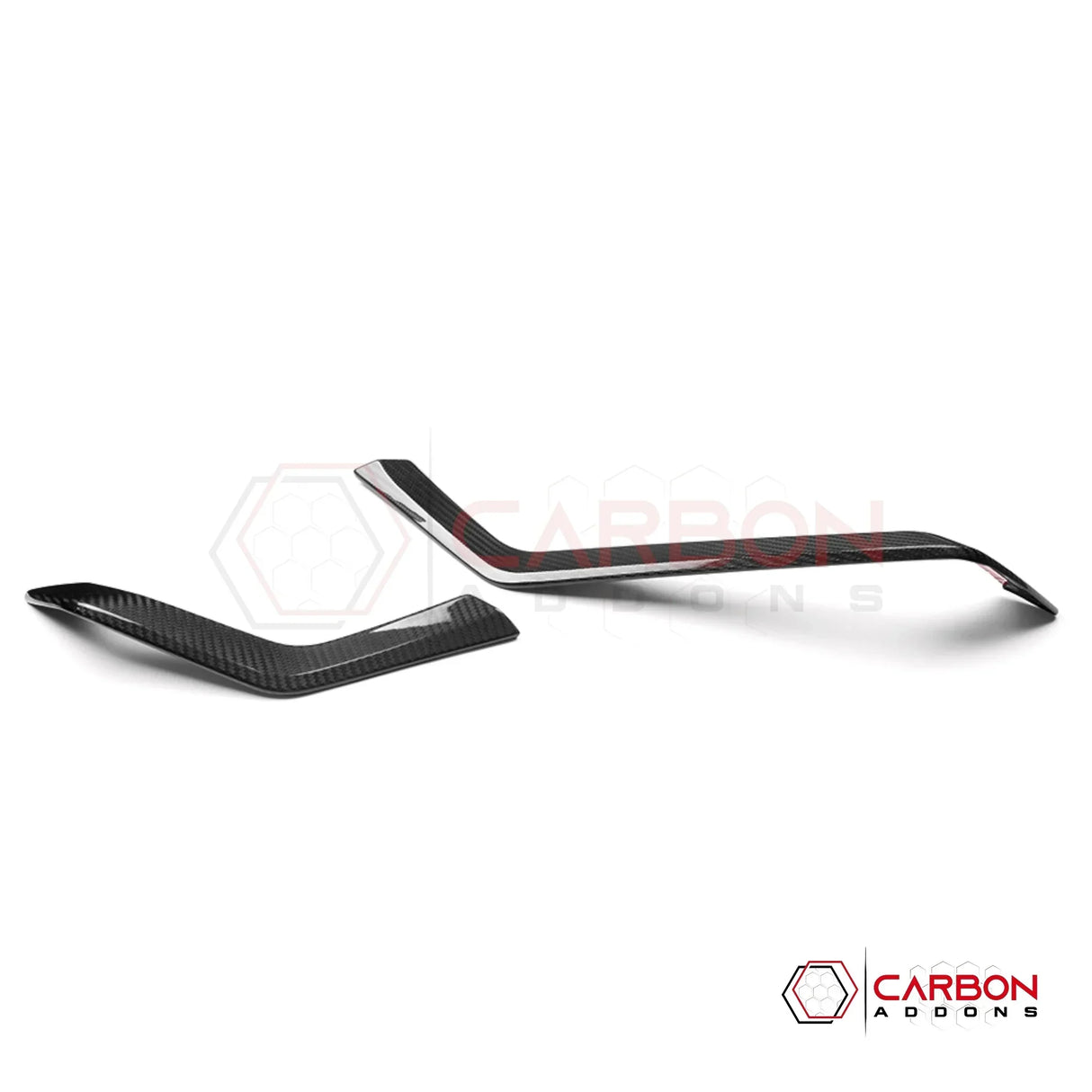 2026+ Corvette C8 Dashboard Outer Display Side Stripes Real Carbon Fiber Cover