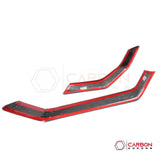 2026+ Corvette C8 Dashboard Outer Display Side Stripes Real Carbon Fiber Cover