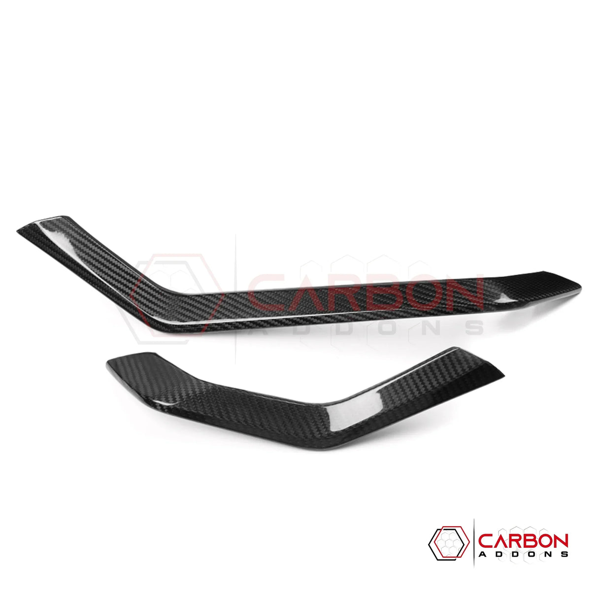 2026+ Corvette C8 Dashboard Outer Display Side Stripes Real Carbon Fiber Cover