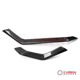 2026+ Corvette C8 Dashboard Outer Display Side Stripes Real Carbon Fiber Cover