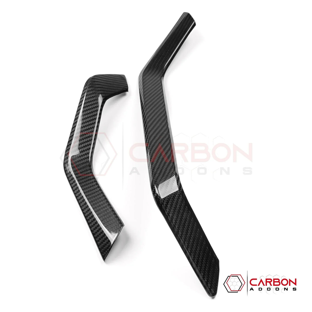 2026+ Corvette C8 Dashboard Outer Display Side Stripes Real Carbon Fiber Cover