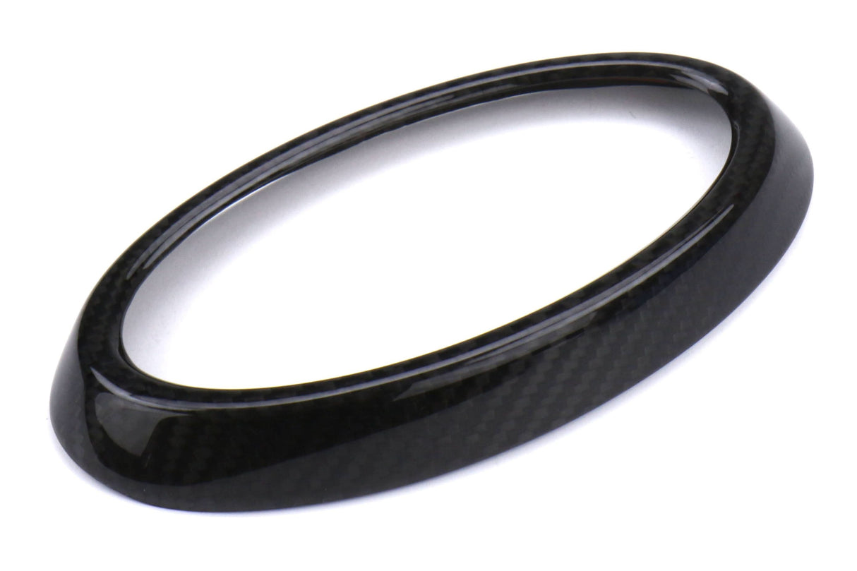 OLM LE Dry Carbon Fiber Front Emblem Frame Overlay - 2018-2021 Subaru WRX / STI