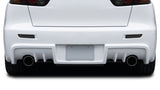 2008-2017 Mitsubishi Lancer Gralix Evo X Look Rear Bumper Cover - 1 Piece