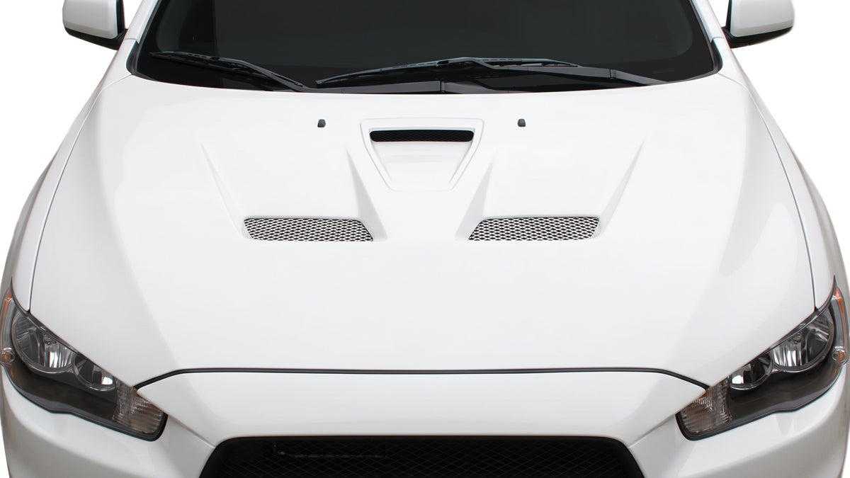 2008-2017 Mitsubishi Lancer / Lancer Evolution 10 Gralix Evo X Look Hood - 1 Piece