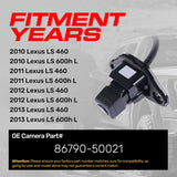 Lexus LS 460, LS 600h L (2010-2013) OEM Replacement Backup Camera OE Part # 86790-50021