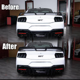 2024+ Mustang S650 Dark Horse Rear Spoiler Gloss Carbon Fiber 2pcs