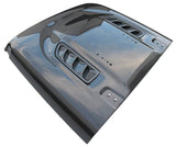 2020-2023 Jeep Gladiator 4 doors Rubicon Style Style Carbon Fiber Black Hood