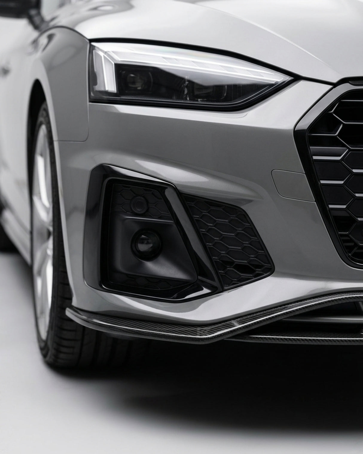 2018–2021 Audi A5 S-Line / S5 B9 Sportback Front Bumper Lip – Carbon Fiber