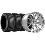 20x11 Hellcat Style Widebody Matte Silver Wheels & Tires - Vicrez