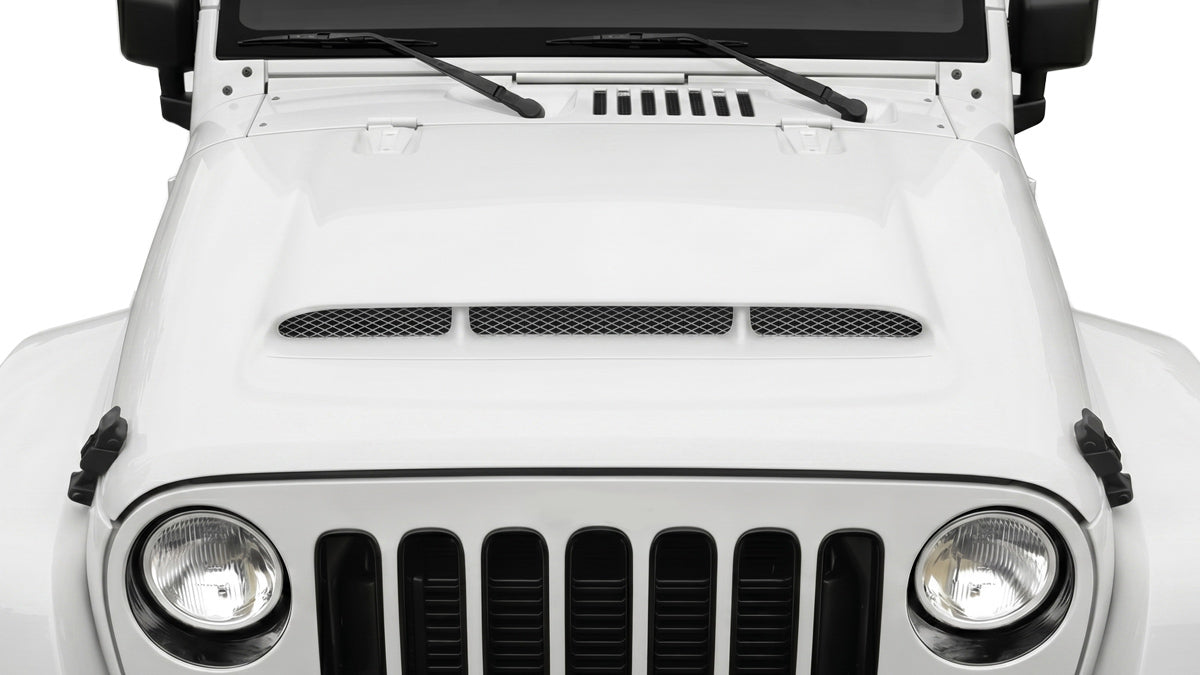 2007-2018 Jeep Wrangler JK Gralix Demon Look Hood - 1 Piece