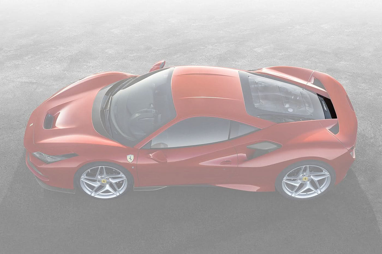 2019-2023 Ferrari F8 Coupe OE Style Autoclave Carbon Fiber Engine compartment outside cover