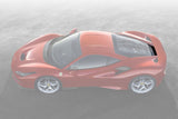 2019-2023 Ferrari F8 Coupe OE Style Autoclave Carbon Fiber Engine compartment outside cover