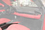 2022-UP Ferrari 296 GTB GTS OE Style Dry Carbon Fiber center control surround panel rear end