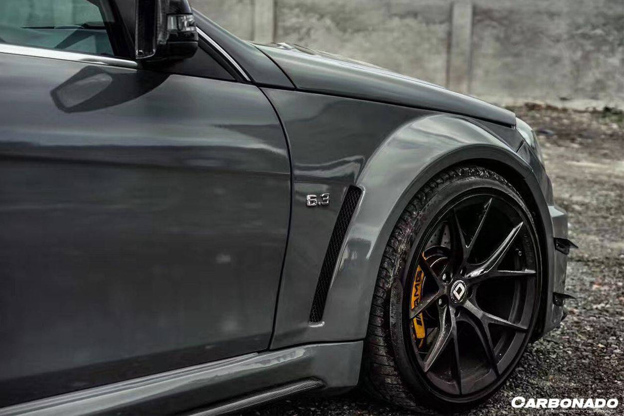 2012-2014 Mercedes Benz W204 C Class Coupe BKSS Style Wide Full Body Kit (Not Fit AMG)
