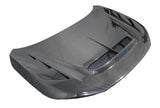 2023-2025 Honda Civic FL5 Type R AS Style Carbon Fiber Black Double Sided Dry Hood