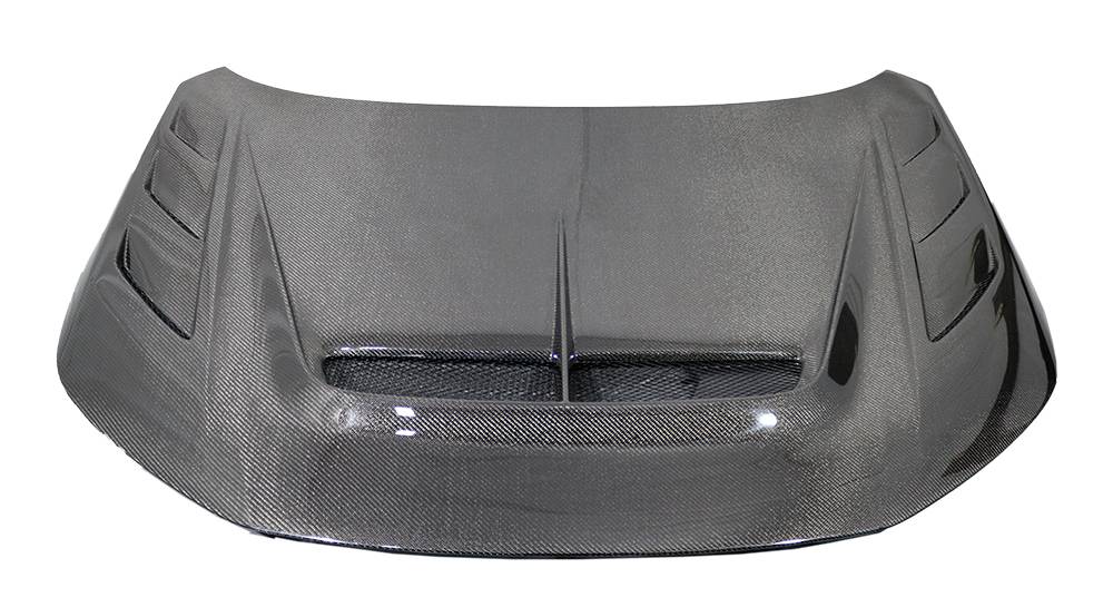 2023-2025 Honda Civic FL5 Type R AS Style Carbon Fiber Black Double Sided Dry Hood
