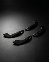 2017–2019 Audi A4 S-Line / S4 B9 Sedan Front Bumper Fins – Carbon Fiber