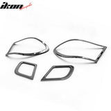 2004-2006 BMW E46 3-Series Coupe Chrome Tail Light Bezels Trim ABS 4PCS Set