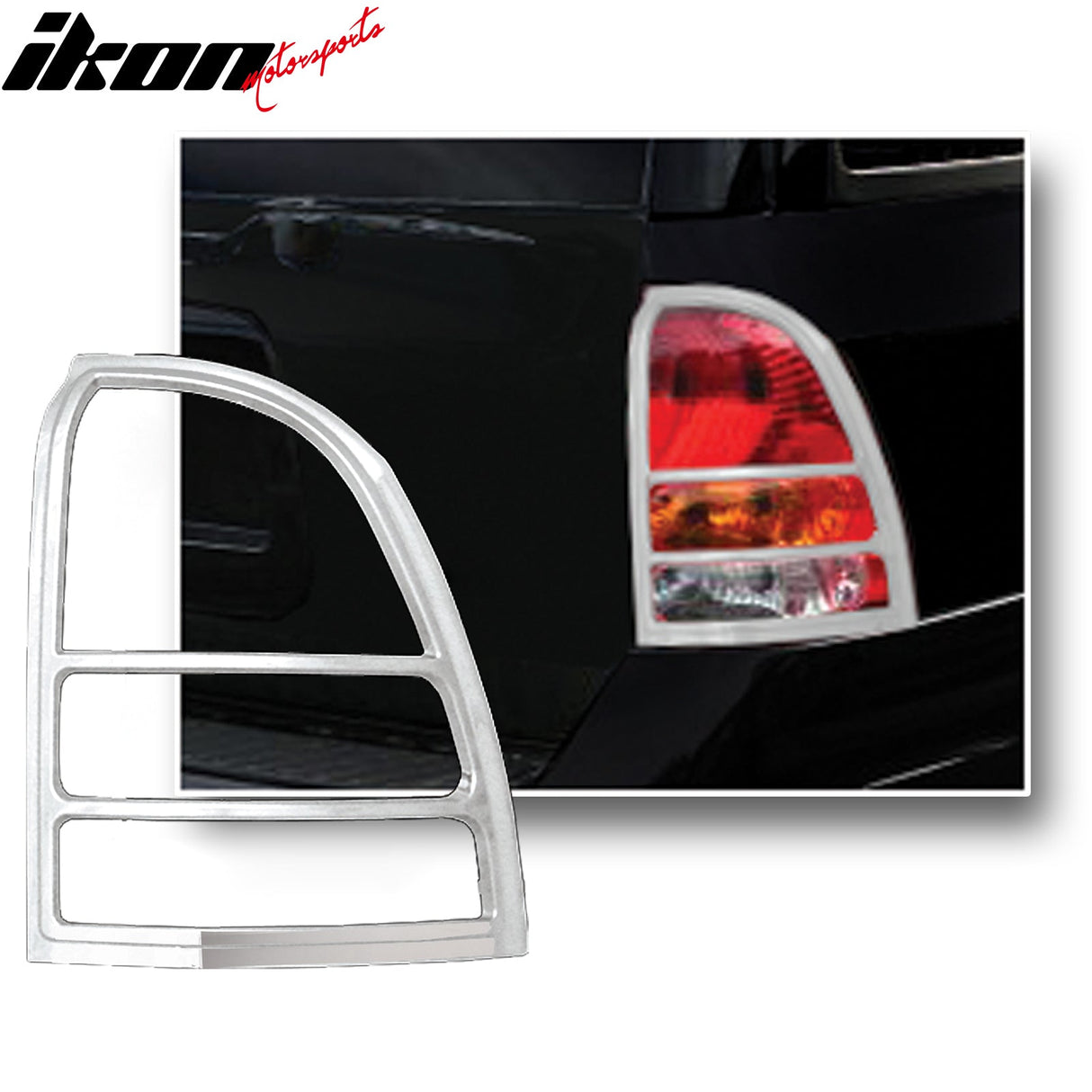 2004-2007 Buick Rainier Tail Light Bezels Cover Trim Chrome ABS 2PCS