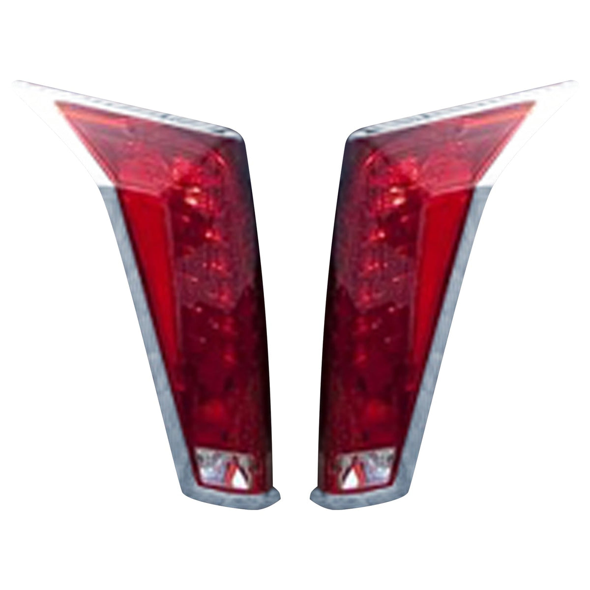 2010-2013 Cadillac SRX 2PC Chrome Rear Tail Light Bezel Cover Trim ABS