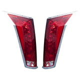 2010-2013 Cadillac SRX 2PC Chrome Rear Tail Light Bezel Cover Trim ABS