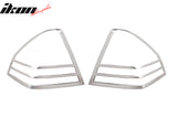 2006-2013 Chevrolet Impala Tail Light Bezels Cover Trim Chrome ABS 2PC