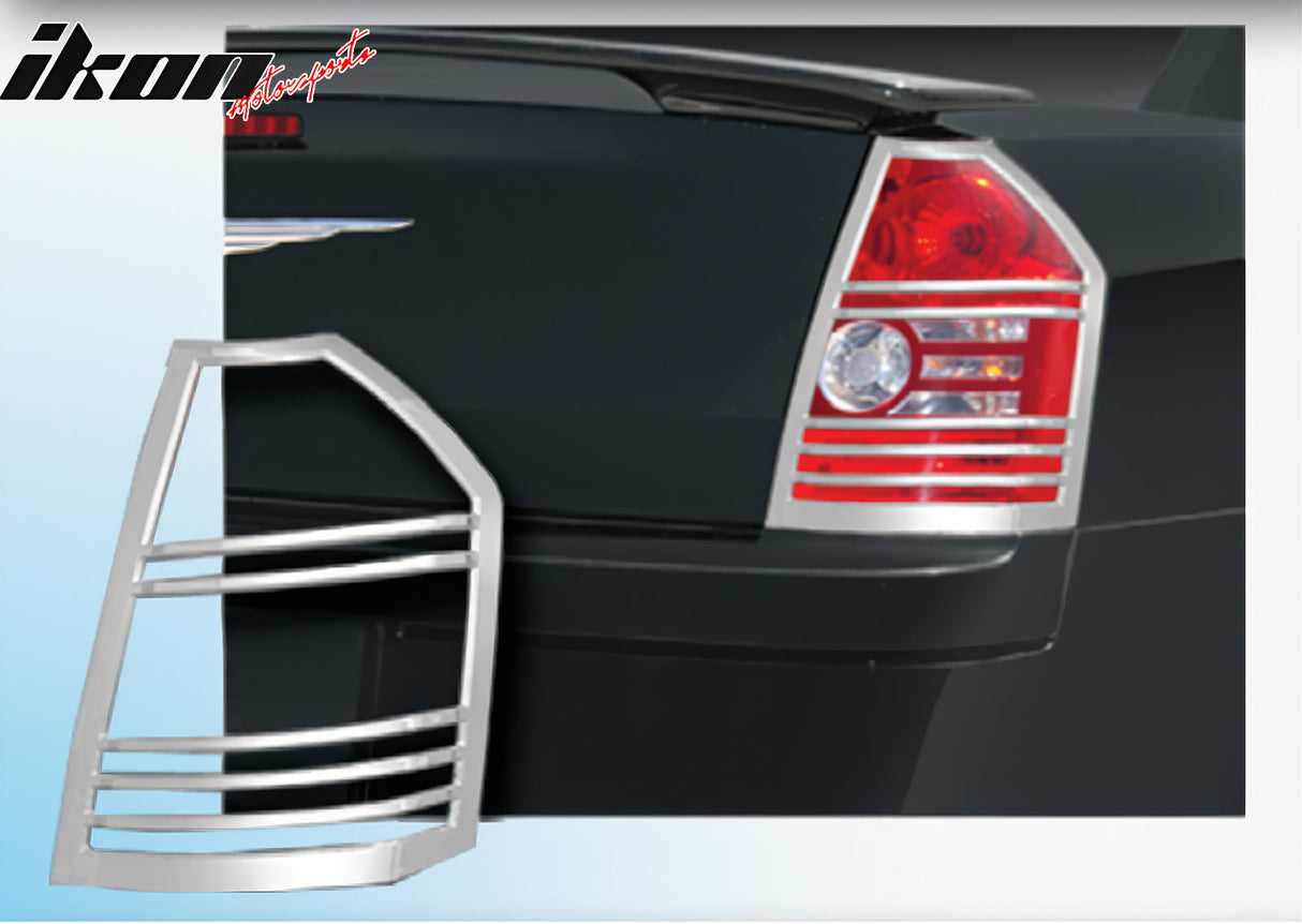 2008-2010 Chrysler 300/300C Chrome ABS Tail Lights Frame Bezel Trim