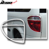 2001-2005 Chrysler Town &Country Tail Light Bezels Trim Chrome ABS 2PC