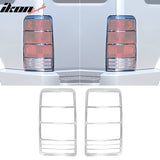 2007-2011 Dodge Nitro Chrome 2PCS Rear Tail Lights Bezel Covers ABS