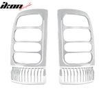 1994-2001 Dodge Ram 1500 Chrome 2PCS Rear Tail Lights Bezel Covers ABS