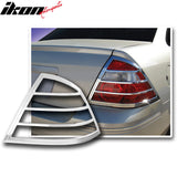 2005-2007 Ford Five Hundred Rear Taillight Lamps Frames Chrome ABS 2PC