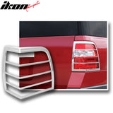 2007-2013 Ford Expedition Rear Taillight Lamps Frames Chrome ABS 2PCS