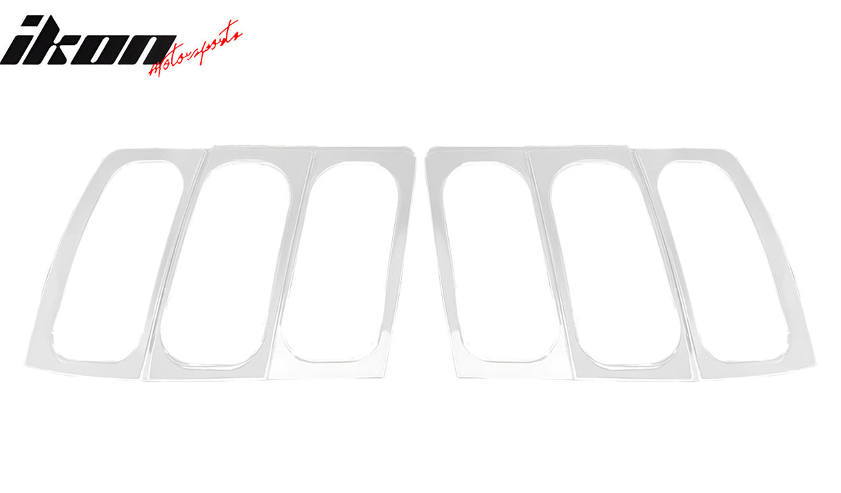 1999-2004 Ford Mustang Chrome ABS Tail Lights Frame Bezel Trim Pair
