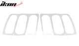 1999-2004 Ford Mustang Chrome ABS Tail Lights Frame Bezel Trim Pair