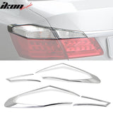 2013-2015 Honda Accord Sedan Chrome 4PCS Tail Lights Bezel Covers ABS