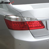 2013-2015 Honda Accord Sedan Chrome 4PCS Tail Lights Bezel Covers ABS