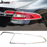 2009-2011 Jaguar XF Chrome Rear Tail Lights Bezel Cover Trim ABS