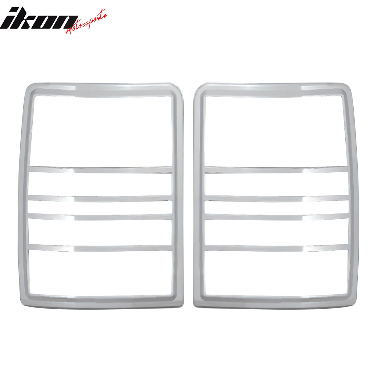 2008-2013 Jeep Liberty Chrome ABS Tail Lights Frame Bezel Trim Pair