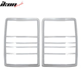 2008-2013 Jeep Liberty Chrome ABS Tail Lights Frame Bezel Trim Pair
