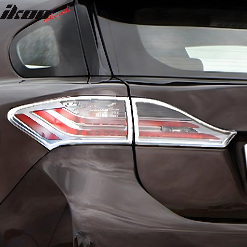 2011-2013 Lexus CT200h Chrome 4PCS Rear Tail Lights Bezel Covers ABS