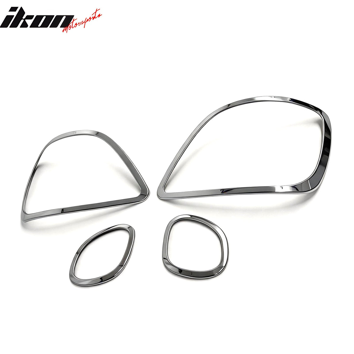 1998-2005 Lexus GS Series Chrome Tail Light Bezels Surround Trims ABS 4PCS Set