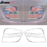 2006-2011 Benz ML Class W164 Chrome 2PCS Tail Lights Bezel Covers ABS