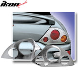 2000-2005 Mitsubishi Eclipse Chrome ABS Tail Lights Frame Bezel Pair