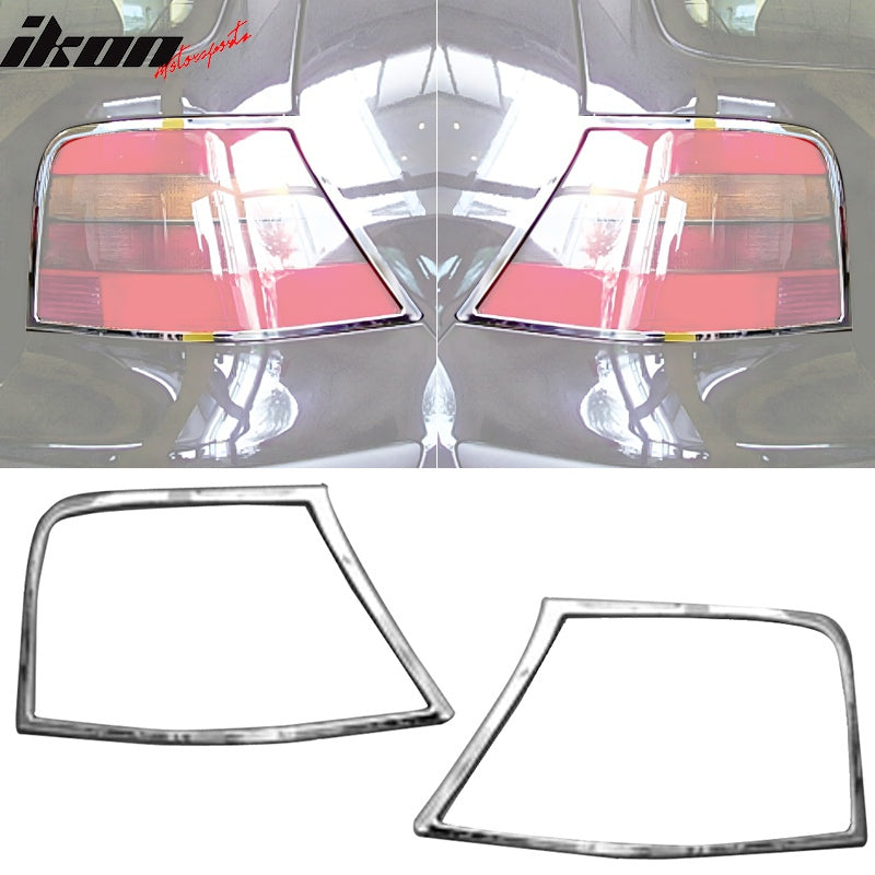 1999-2005 Volkswagen Golf 4/GTI Chrome 2PCS Tail Lights Bezel Covers