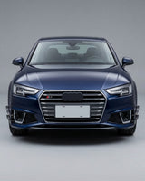 2017–2019 Audi A4 S-Line / S4 B9 Sedan Front Bumper Fins – Carbon Fiber
