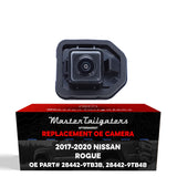 Nissan Rogue w/ AVM (2017-2020), Rogue Hybrid w/ AVM (2017-2019) OEM Replacement Backup Camera OE Part # 28442-9TB3B, 28442-9TB4B