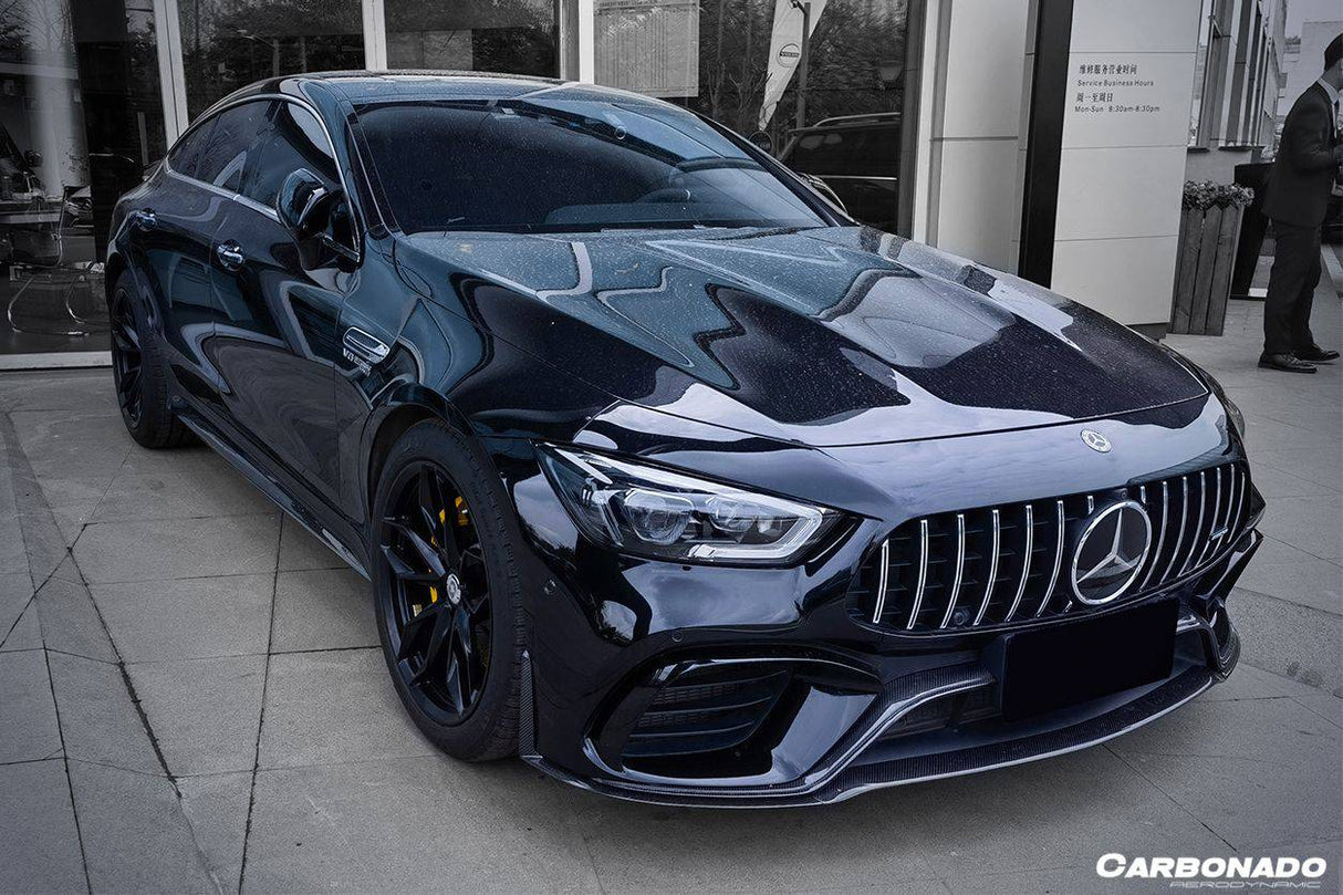 2019-2023 Mercedes Benz AMG GT63S 4Door Coupe X290 OEM Style Carbon Fiber Middle Front Lip